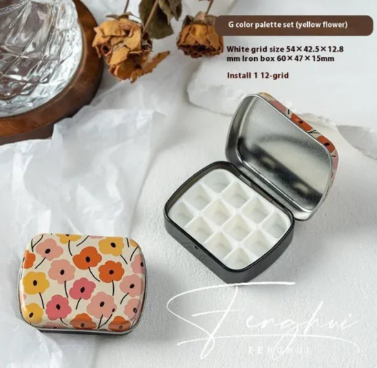 Manicure Watercolor One-piece Flip Small Mini Palette