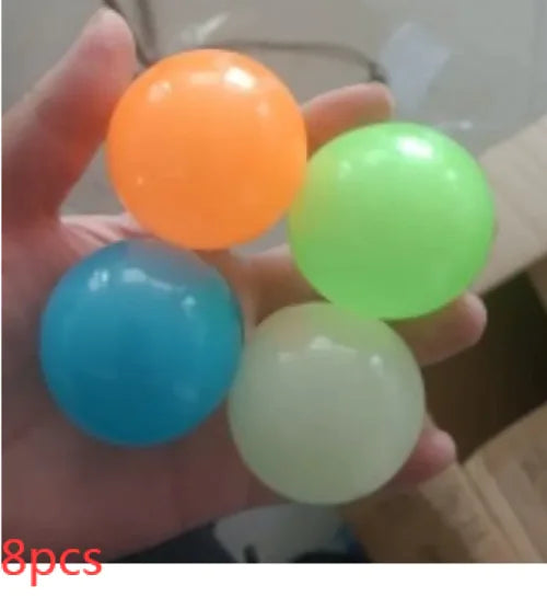 GlowSqueeze Sticky Ball Toy
