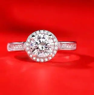Female Imitation Moissan Diamond Ring