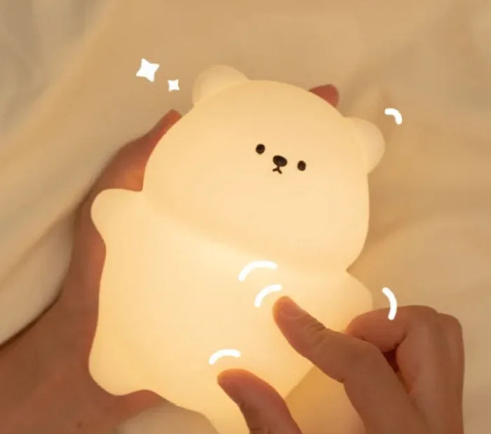 Timing Three-gear Bear Small Night Lamp