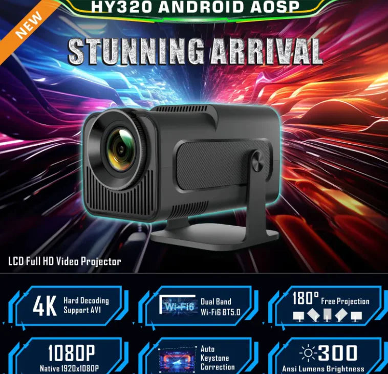 HY320 Android Small HD Smart Projector 1080p