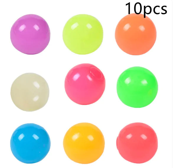 GlowSqueeze Sticky Ball Toy