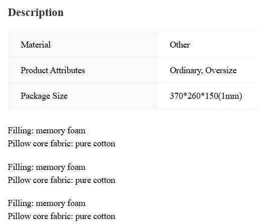 Summer slow rebound memory pillow