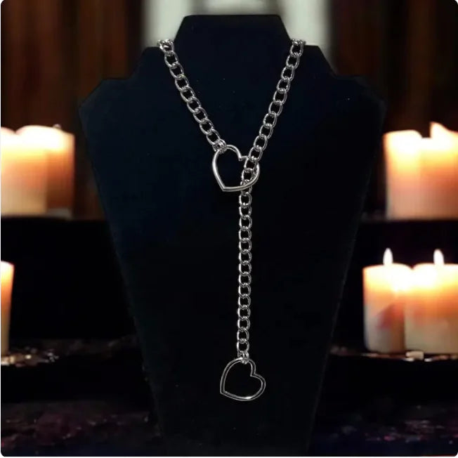 Retro Punk Metal Chain Necklace