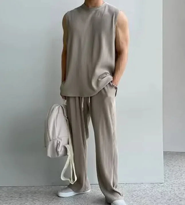 Men's Summer Tank Top and Shorts Set