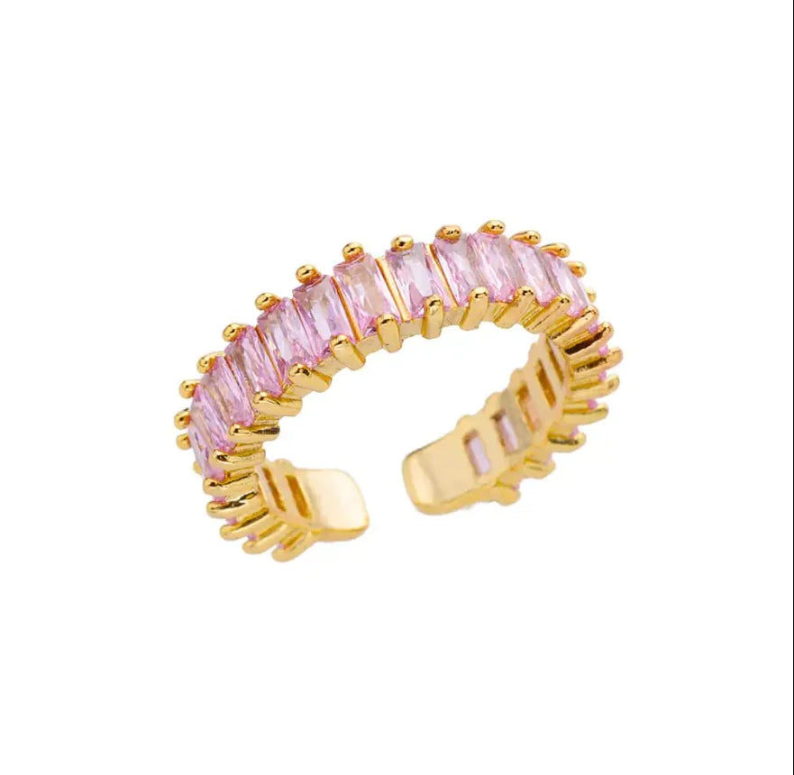 Rainbow Zircon Rhinestone Ring for Women