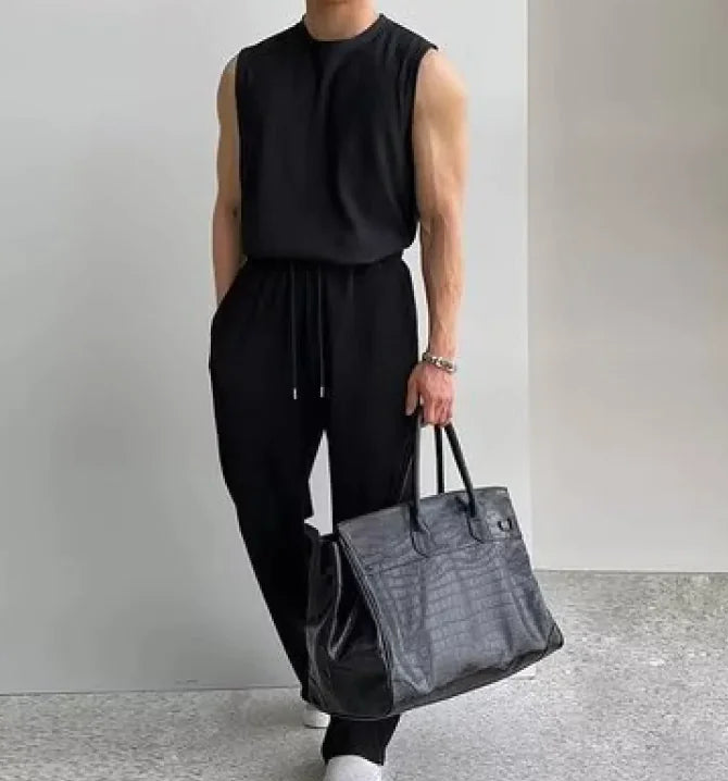 Men's Summer Tank Top and Shorts Set