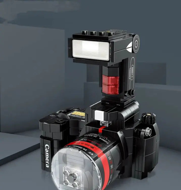 Nikang SLR camera assembly model building block toy