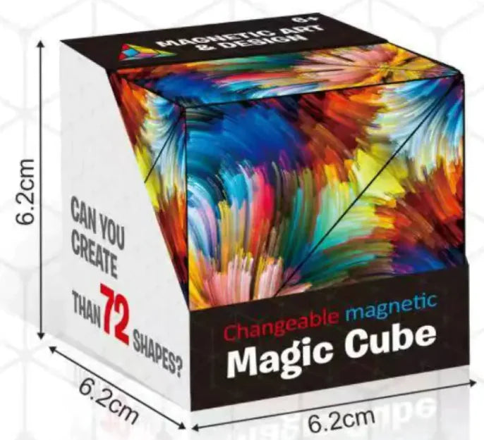 Solid Geometry Magic Cube Changeable Magnetic Deformation Toy