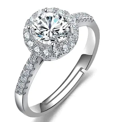 Female Imitation Moissan Diamond Ring