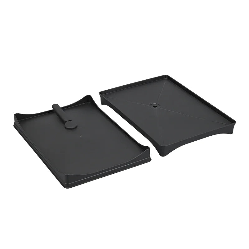 Black Draining Dish Rack Pan