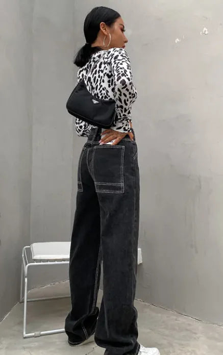 Women's High Waist Mopping Pants