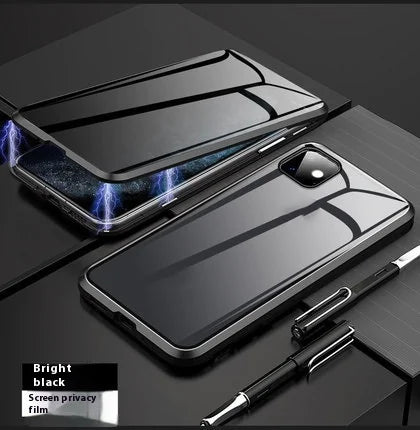 Magnetic Tempered Glass Privacy Case