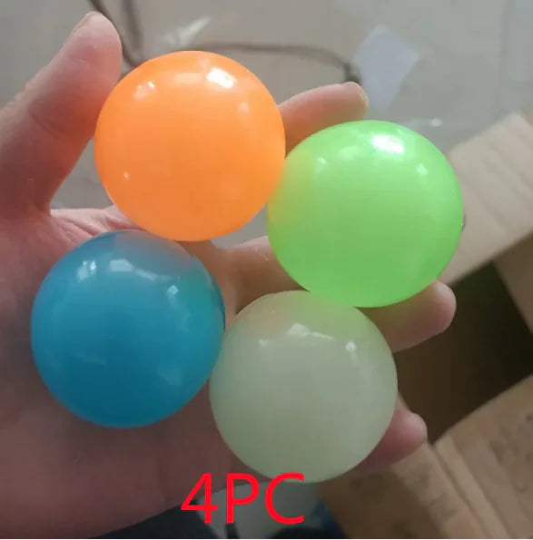GlowSqueeze Sticky Ball Toy
