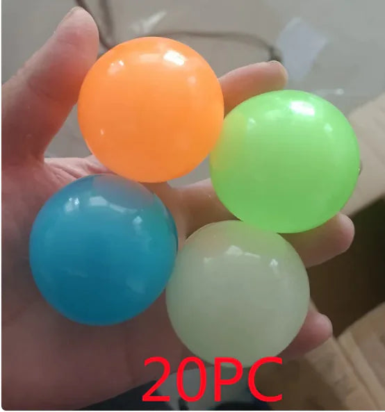 GlowSqueeze Sticky Ball Toy