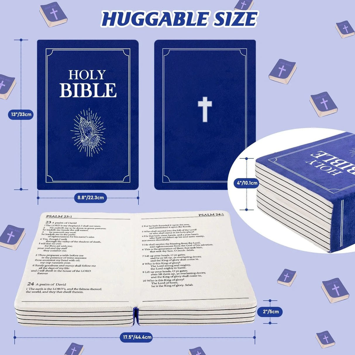 Christmas Bible Plush Pillow