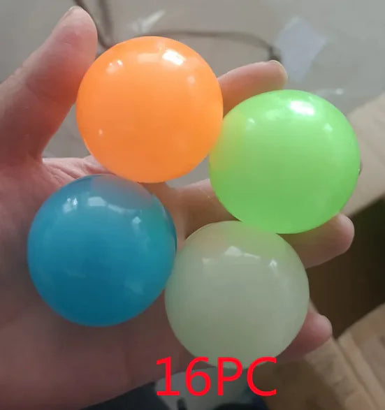 GlowSqueeze Sticky Ball Toy