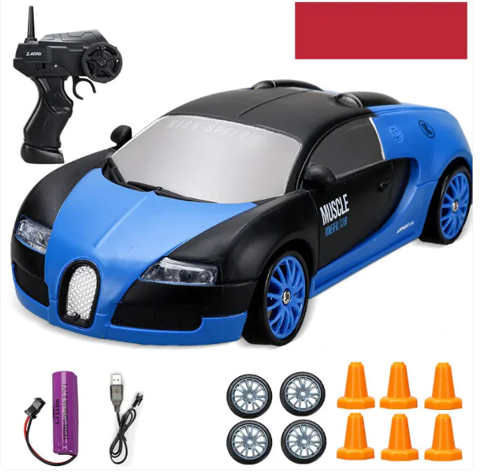 Huangbo 4WD Remote Control Car RC Drift Car Electric Charging Toy