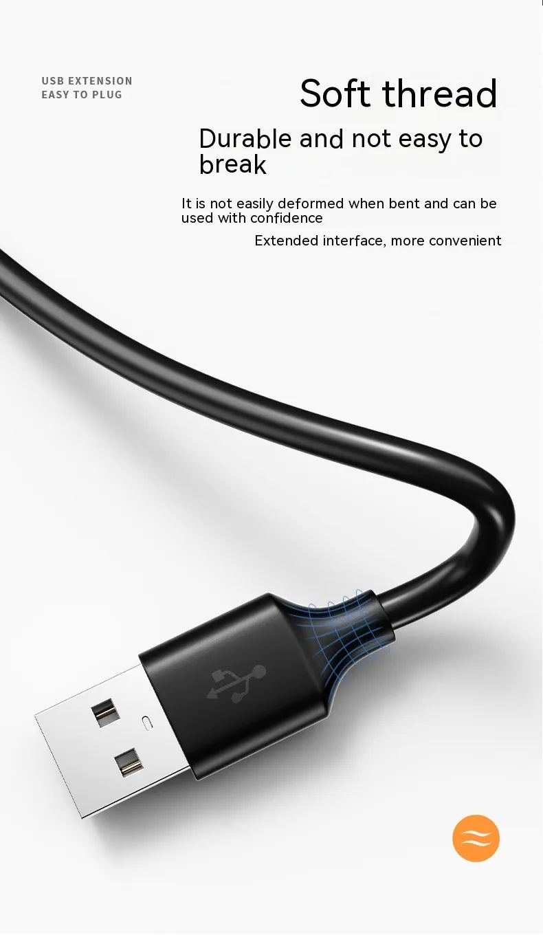 Usb Extension Male To Female Data Cable