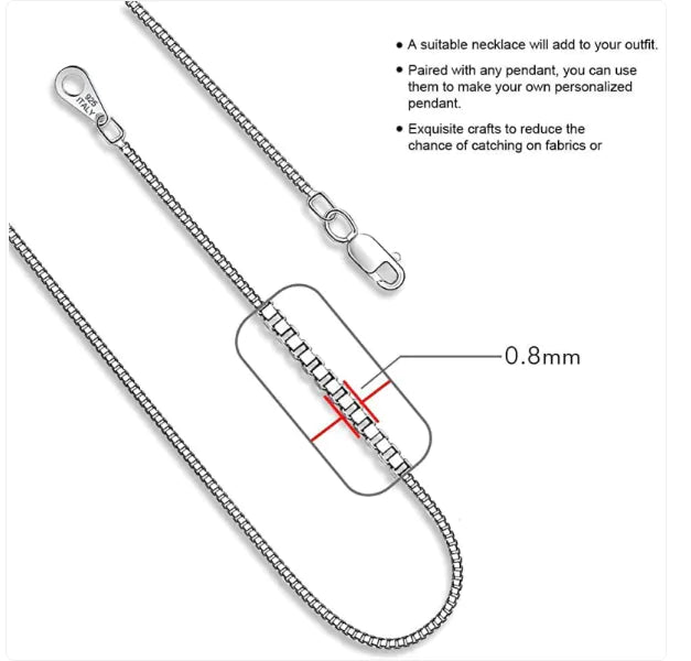 VersaStyle Pendant Box Chain Necklace
