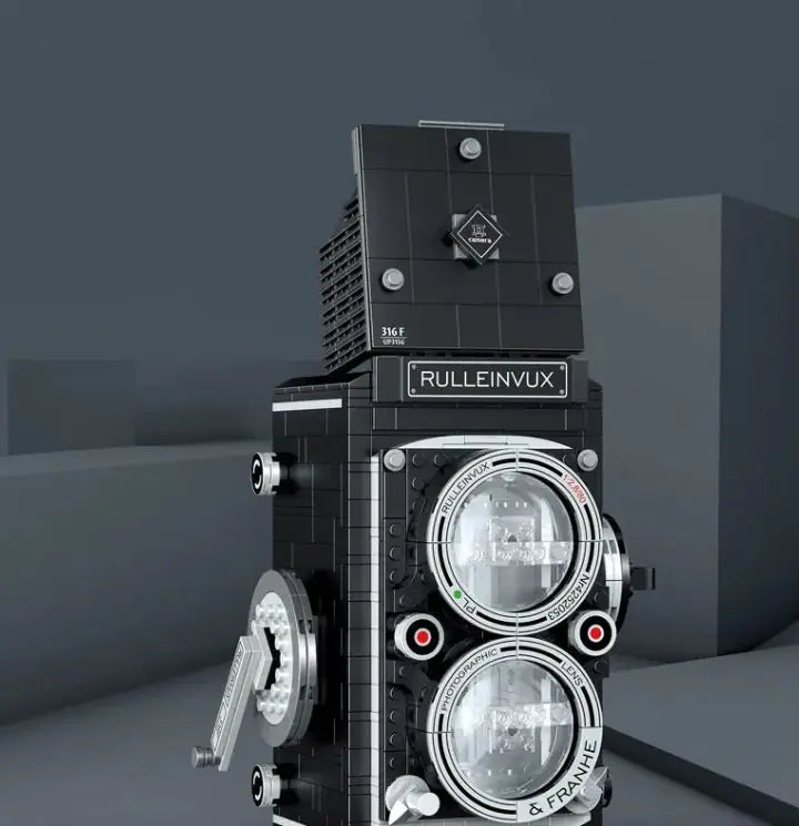 Nikang SLR camera assembly model building block toy