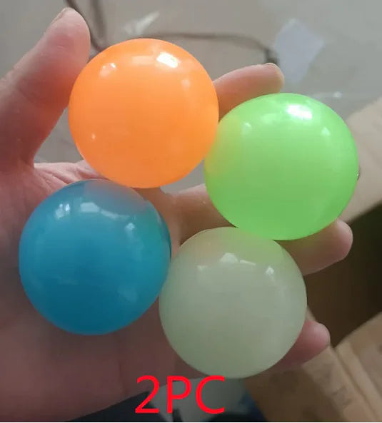 GlowSqueeze Sticky Ball Toy
