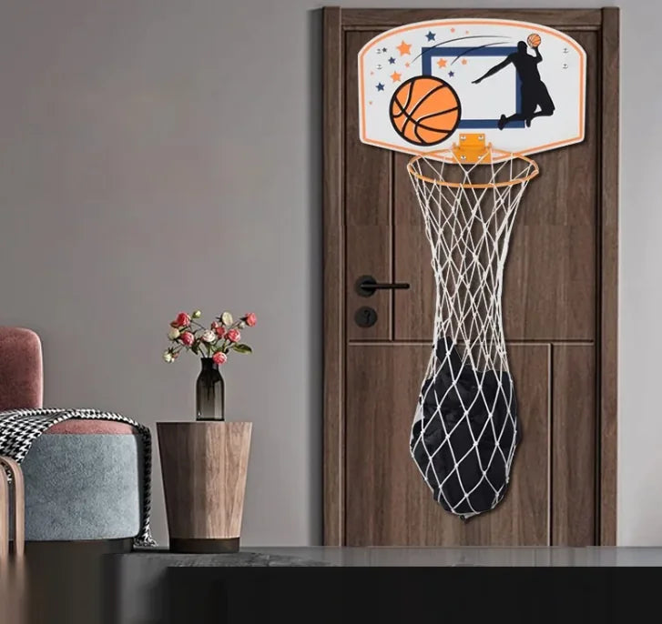 Wooden Punch-free Storage Basketball Board Laundry Basket