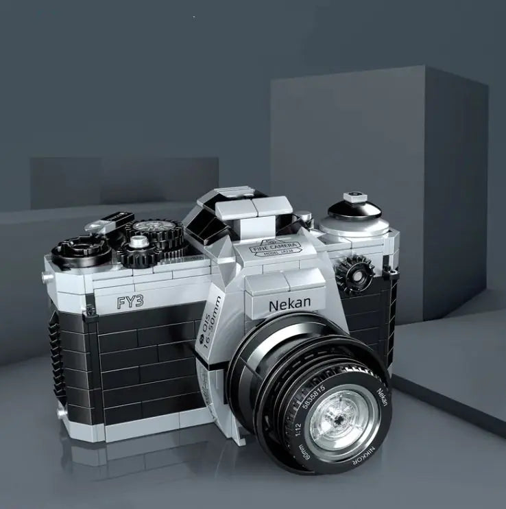 Nikang SLR camera assembly model building block toy