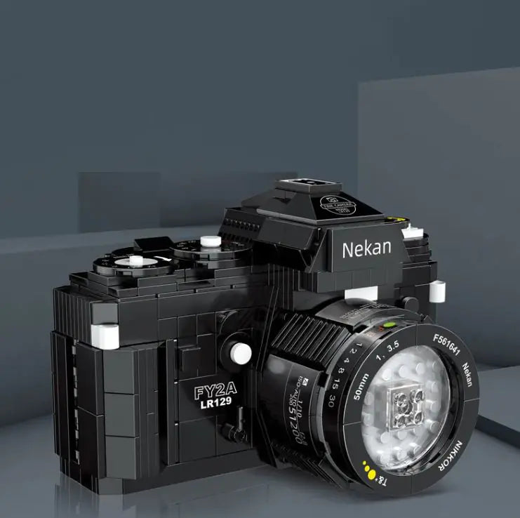 Nikang SLR camera assembly model building block toy