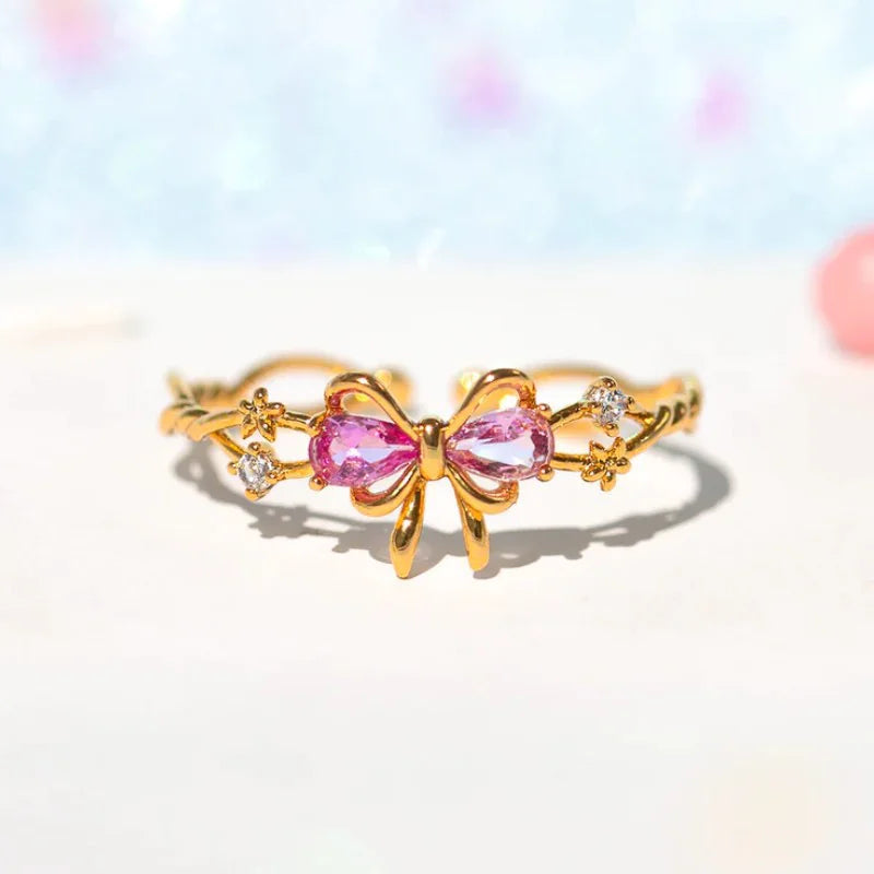 Adjustable Bowknot Ring