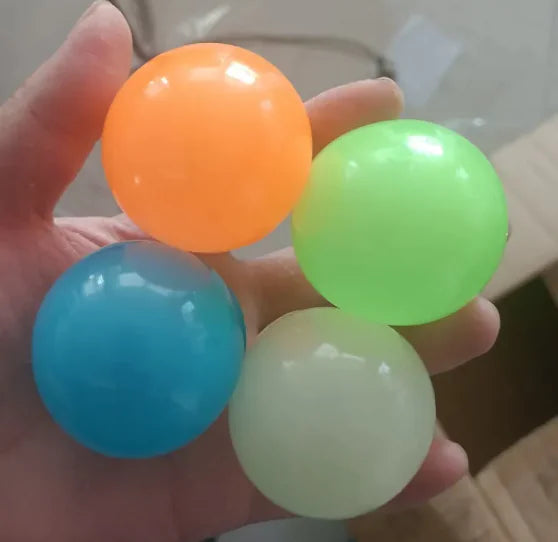 GlowSqueeze Sticky Ball Toy