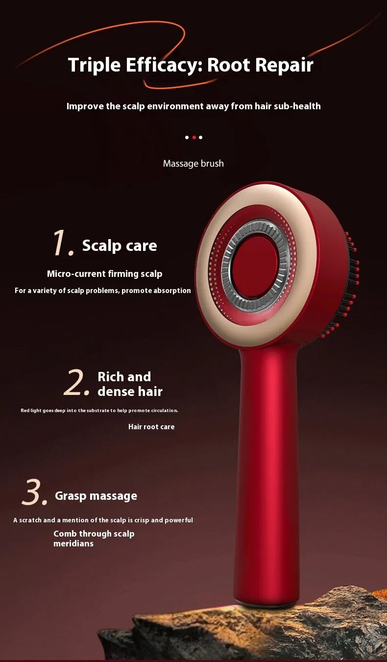Electric Scalp Massage Comb with Red Light