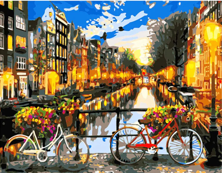 Abstract Starry Sky Painting