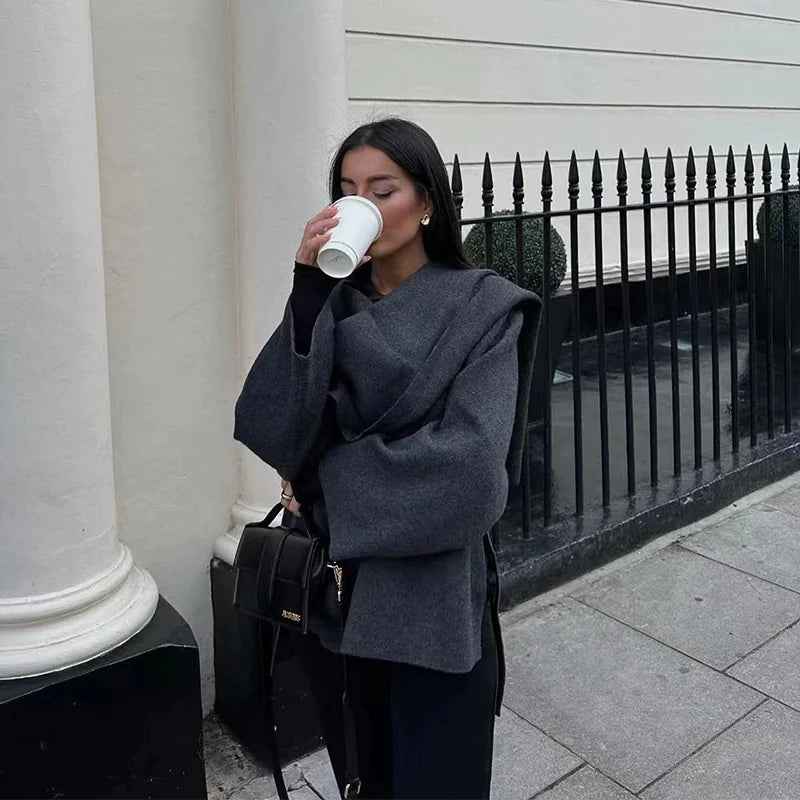 Asymmetry Chic Winter Coat