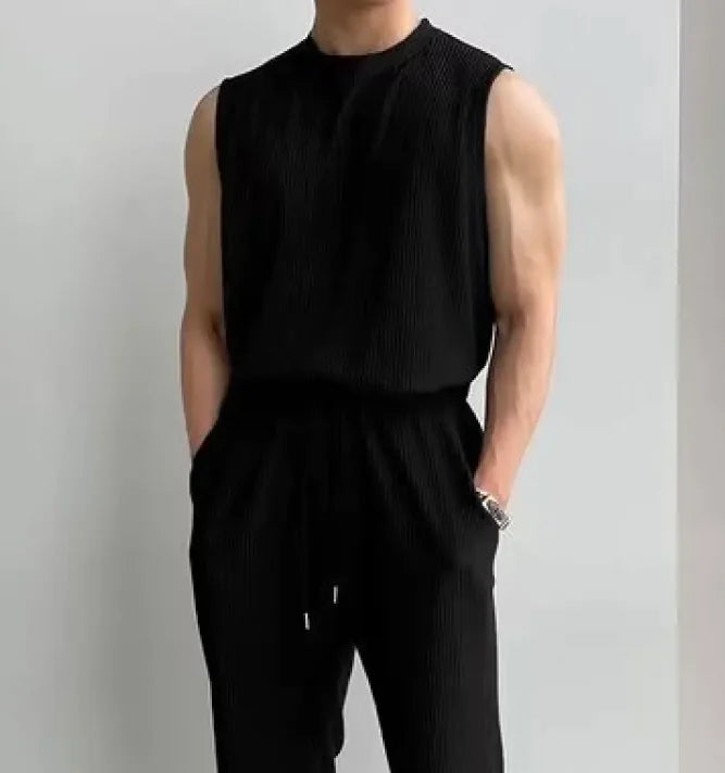 Men's Summer Tank Top and Shorts Set