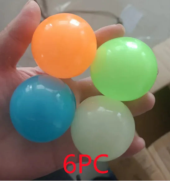 GlowSqueeze Sticky Ball Toy