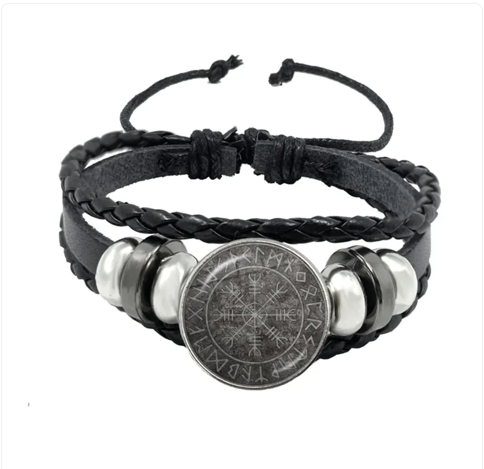 Adjustable Retro Leather Woven Belt