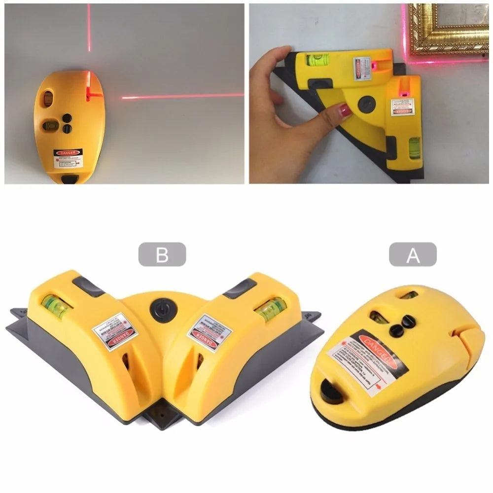 Right Angle Laser Level Line Projection