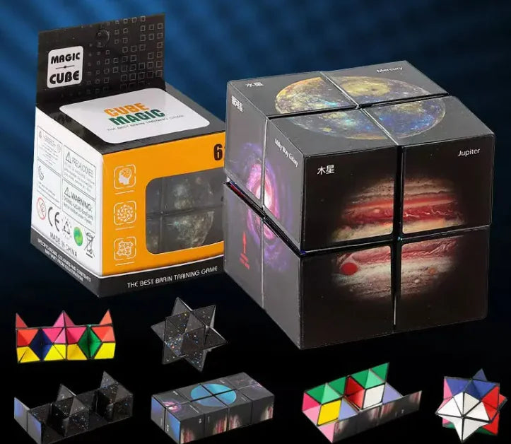 Solid Geometry Magic Cube Changeable Magnetic Deformation Toy