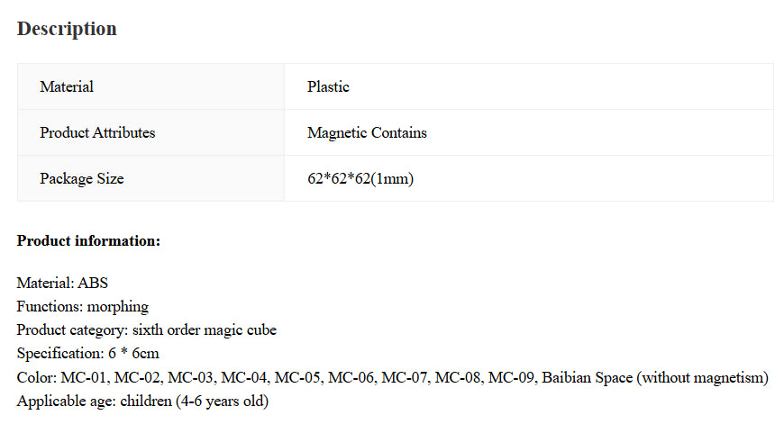 Solid Geometry Magic Cube Changeable Magnetic Deformation Toy
