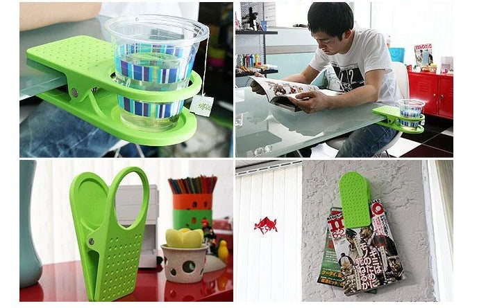 Table Side Water Cup Holder Clamp Type