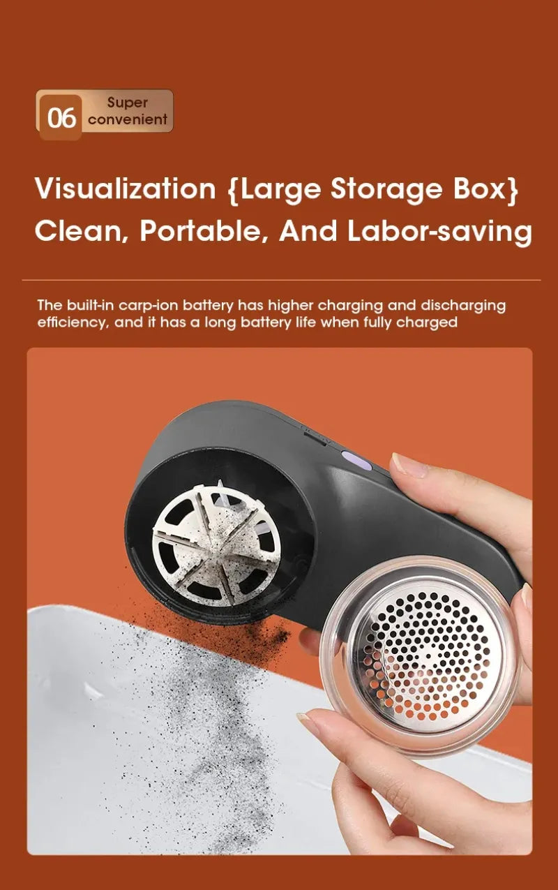 Portable Rechargeable Lint Remover