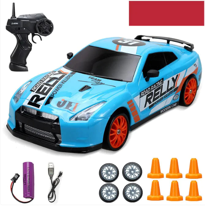 Huangbo 4WD Remote Control Car RC Drift Car Electric Charging Toy