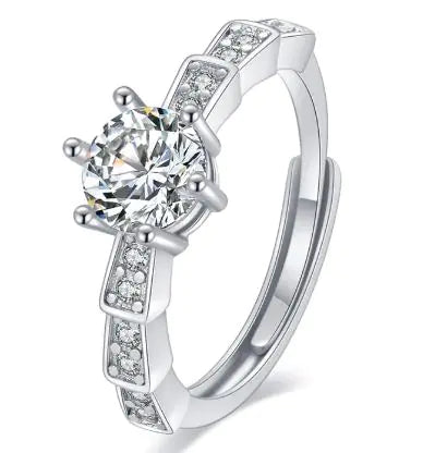 Female Imitation Moissan Diamond Ring
