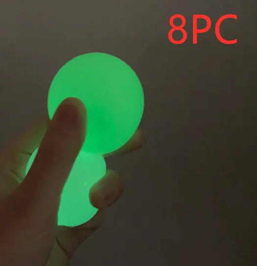GlowSqueeze Sticky Ball Toy