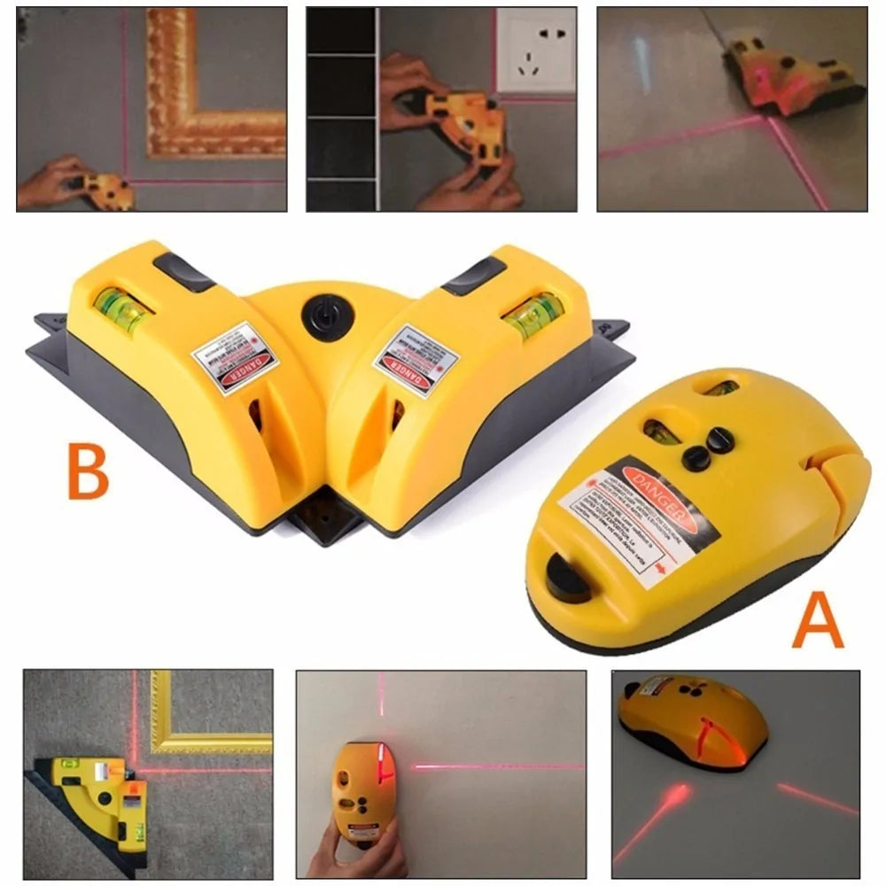 Right Angle Laser Level Line Projection