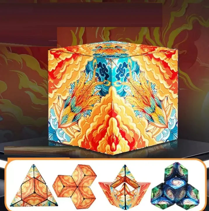 Solid Geometry Magic Cube Changeable Magnetic Deformation Toy