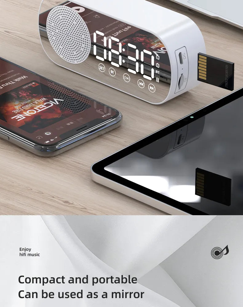 BT LED Digital Alarm Clock