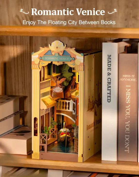 ROBOTIME 3D Wooden Puzzle Bookend