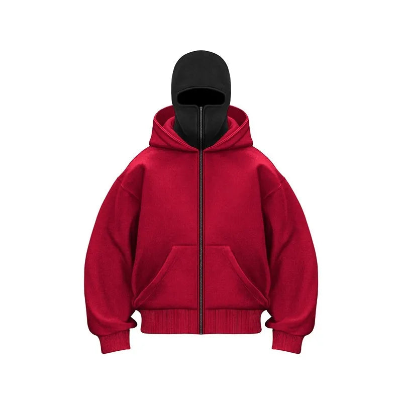 Fleece-lined Double Hooded Jacket